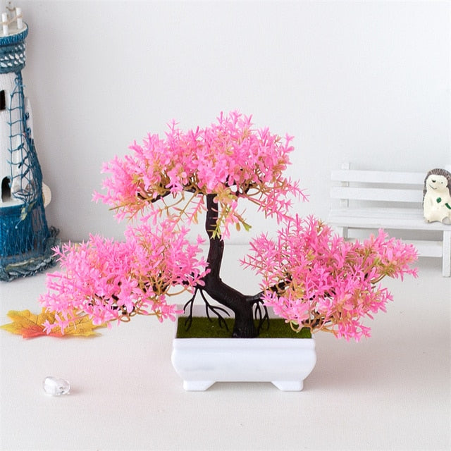Faux Bonsai Potted Flower