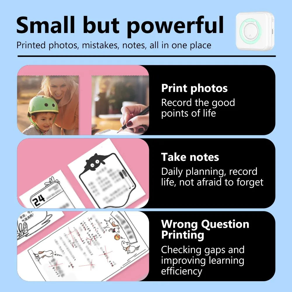 Olaf's Mini Portable Thermal Stickers Printer