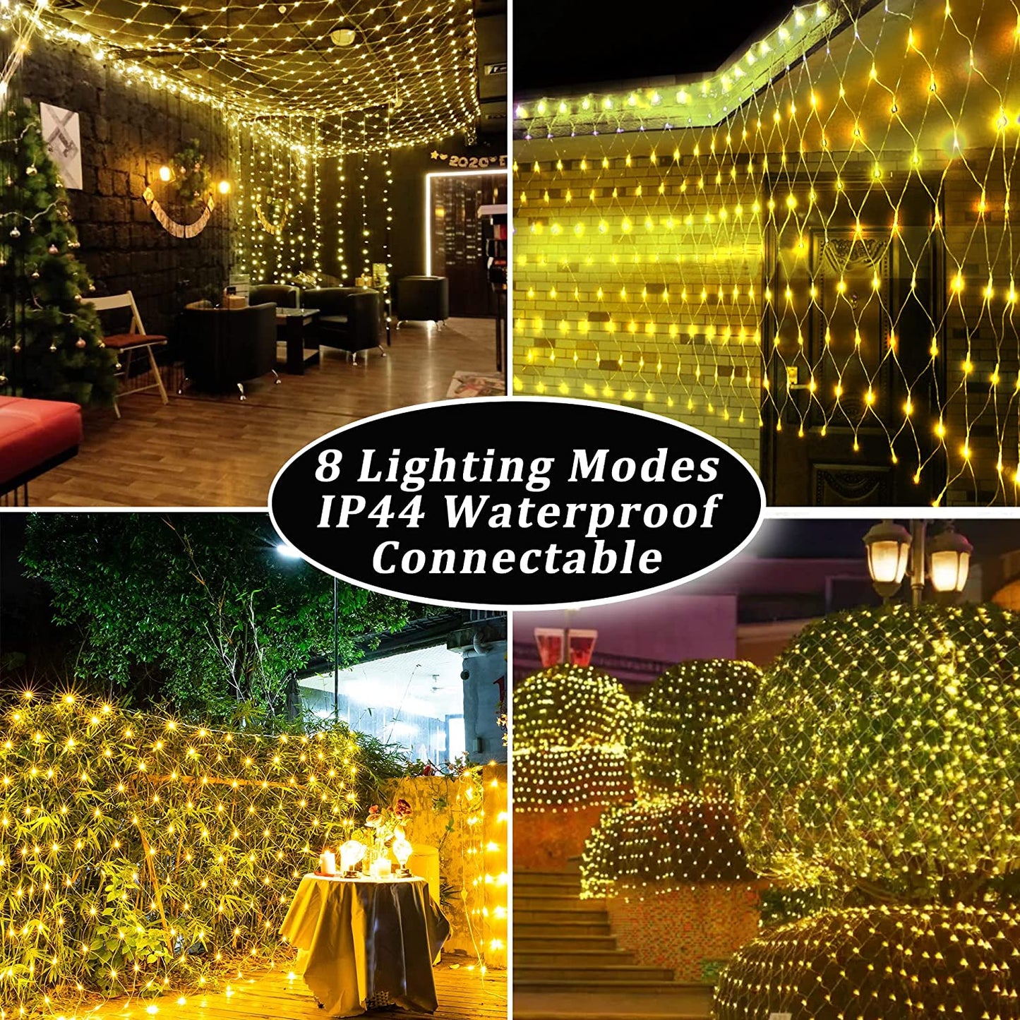 Enchanting Net Mesh Solar Fairy Lights