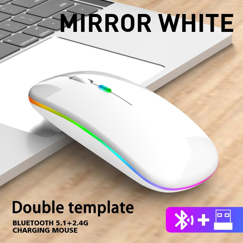 Rechargeable RGB Wireless Gaming Mouse!