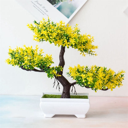 Faux Bonsai Potted Flower