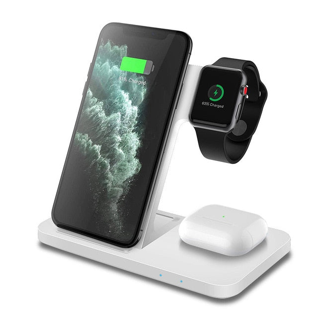 15W Fast Wireless Charging 3-in-1 Hub