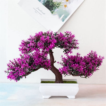 Faux Bonsai Potted Flower