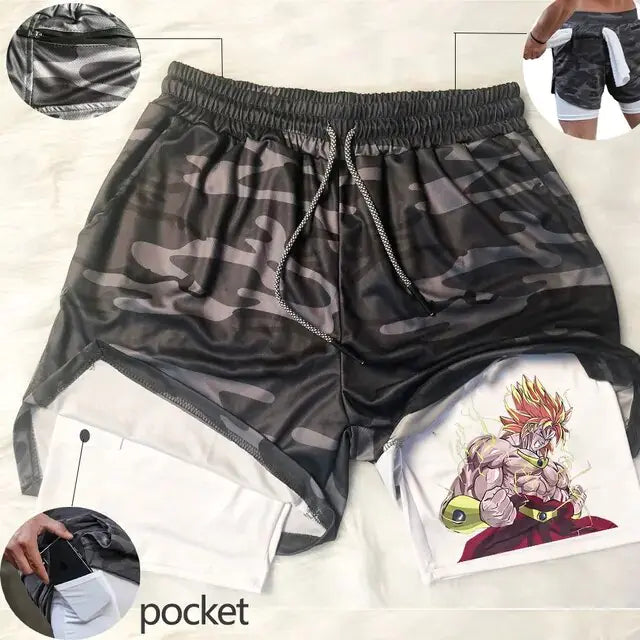 Dragon Ball Z - Running Shorts - With Pockets!