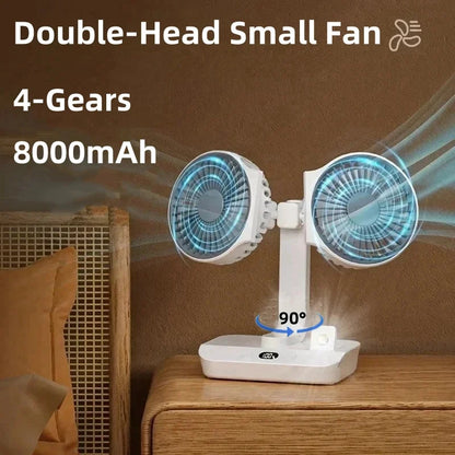 Desktop Double Head Fan