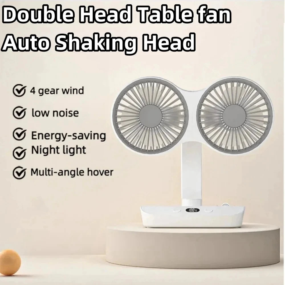 Desktop Double Head Fan