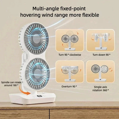 Desktop Double Head Fan