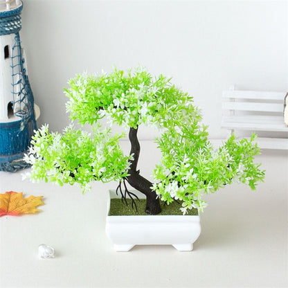 Faux Bonsai Potted Flower