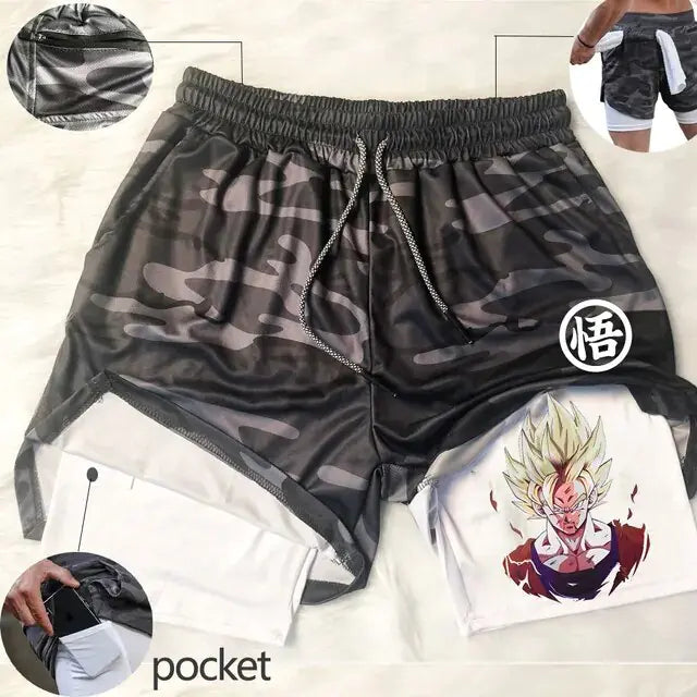 Dragon Ball Z - Running Shorts - With Pockets!