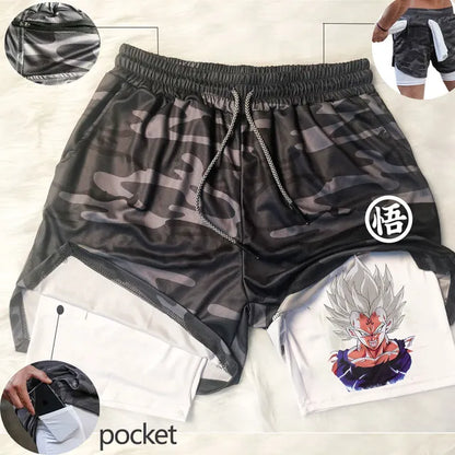 Dragon Ball Z - Running Shorts - With Pockets!