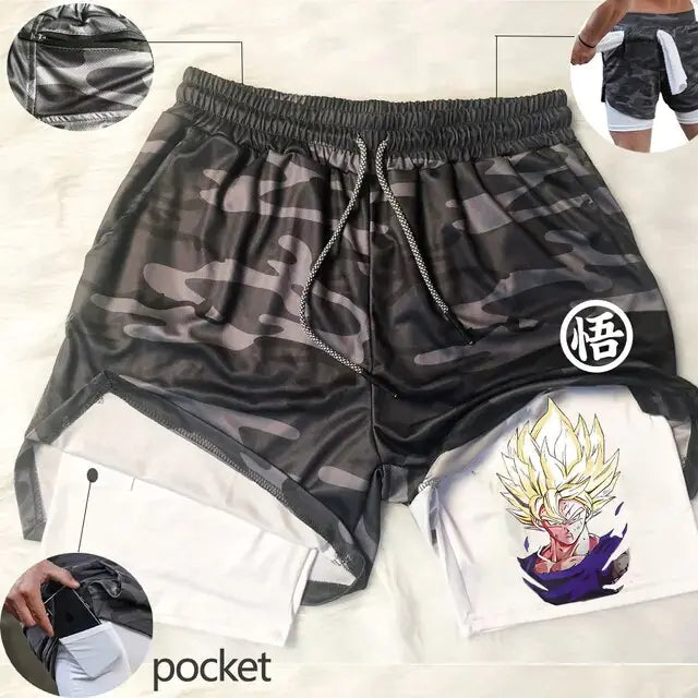 Dragon Ball Z - Running Shorts - With Pockets!