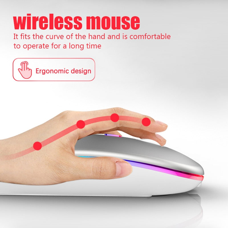 Rechargeable RGB Wireless Gaming Mouse!