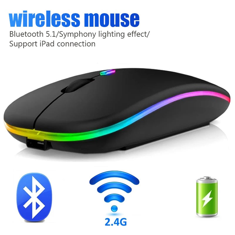 Rechargeable RGB Wireless Gaming Mouse!