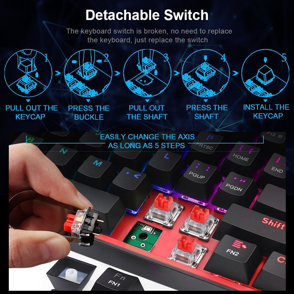 Redragon K617 Mini Mechanical Wired Keyboard