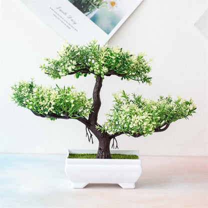 Faux Bonsai Potted Flower