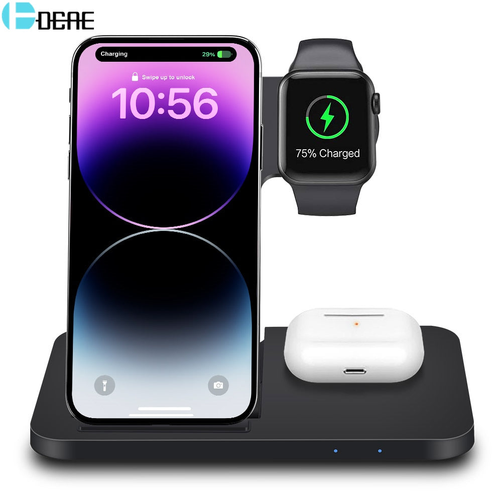 15W Fast Wireless Charging 3-in-1 Hub