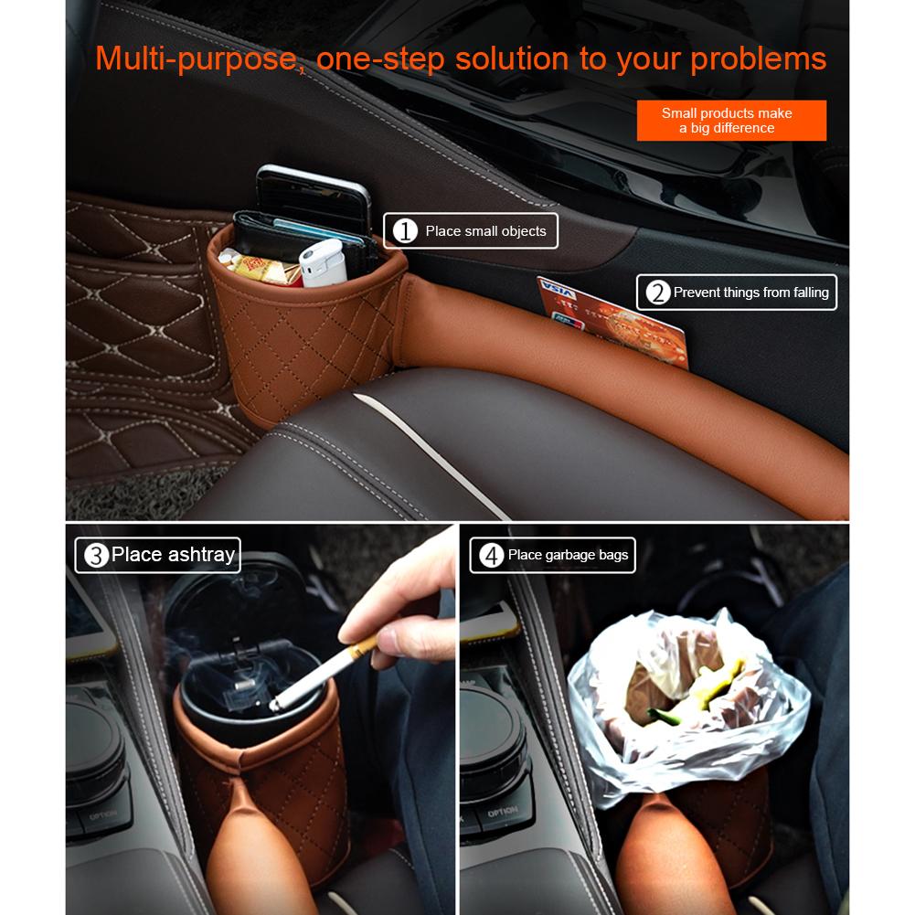 Premium Leather Car Seat Gap Filler - Keep Your Car Neat and Organized!