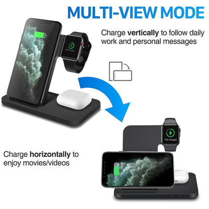 15W Fast Wireless Charging 3-in-1 Hub