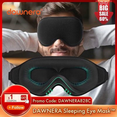 DAWNERA 3D Contoured Cups Sleeping Eye Mask